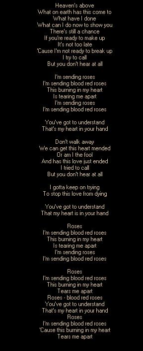 BLOOD RED ROSES